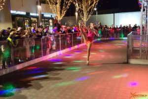 Animation commerciale solde d'hiver roller artistique